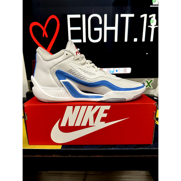 MEN'S SIZE 10 Nike Air Jordan Tatum 1 ST LOUIS WHITE UNC DX5573-100 - Picture 3 of 7